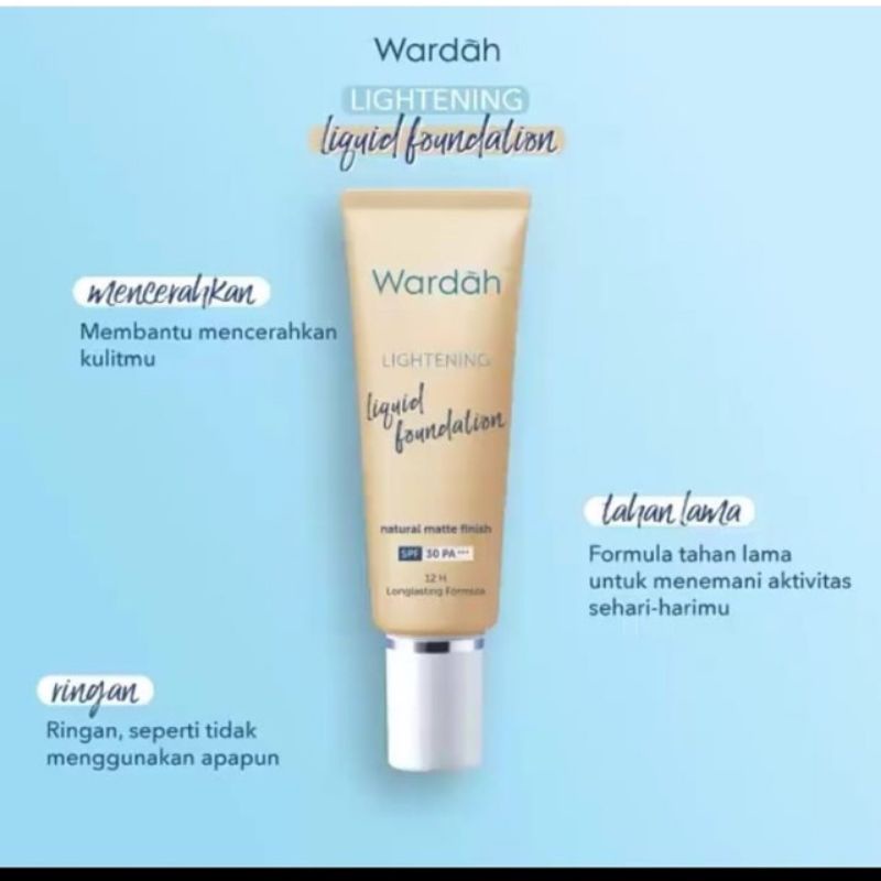 WARDAH LIGHTENING LIQUID FOUNDATION 100%ORIGINAL