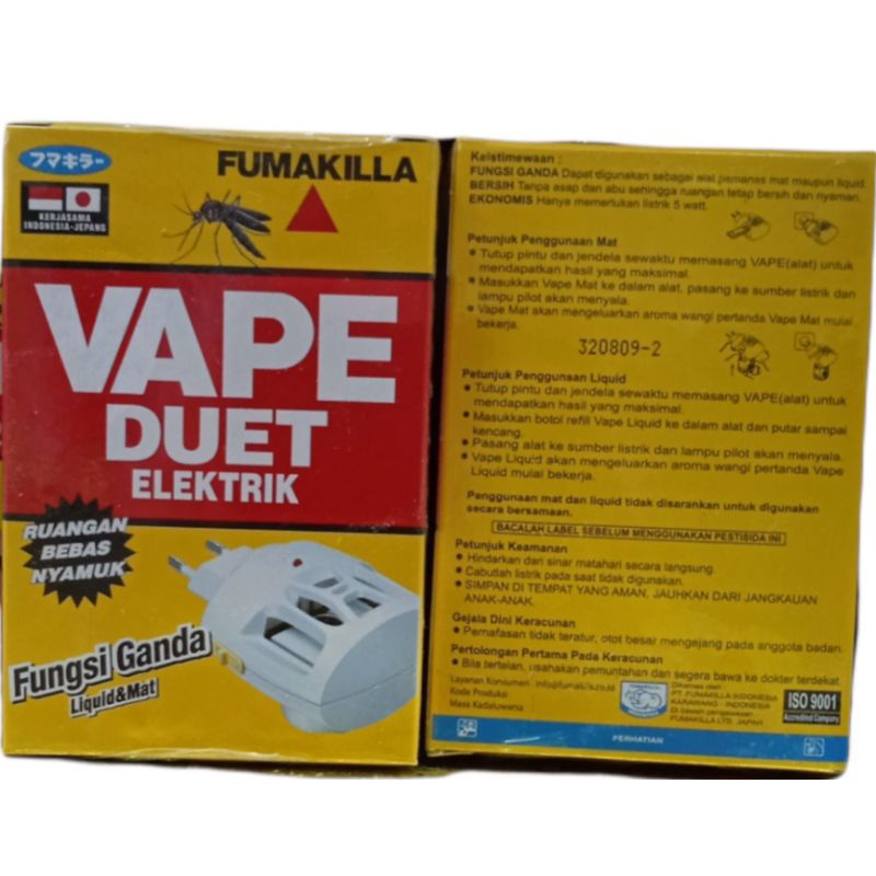 Fumakilla Vape Obat Nyamuk Alat Duet Elektrik