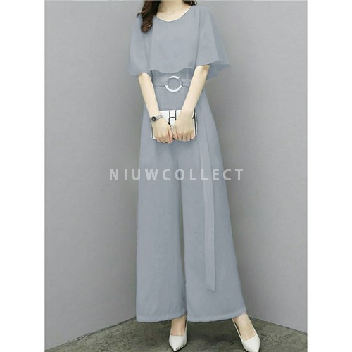 Jumpsuit Wanita Panjang Hijab Import Jamsuit Jumsuit Jampsui Cy56 RX302 Jumpsuit New Xena Grey [Jump