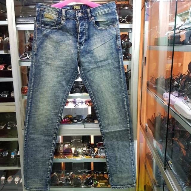 Celana panjang SUPERDRY / Jean SUPERDRY denim slim fit original import