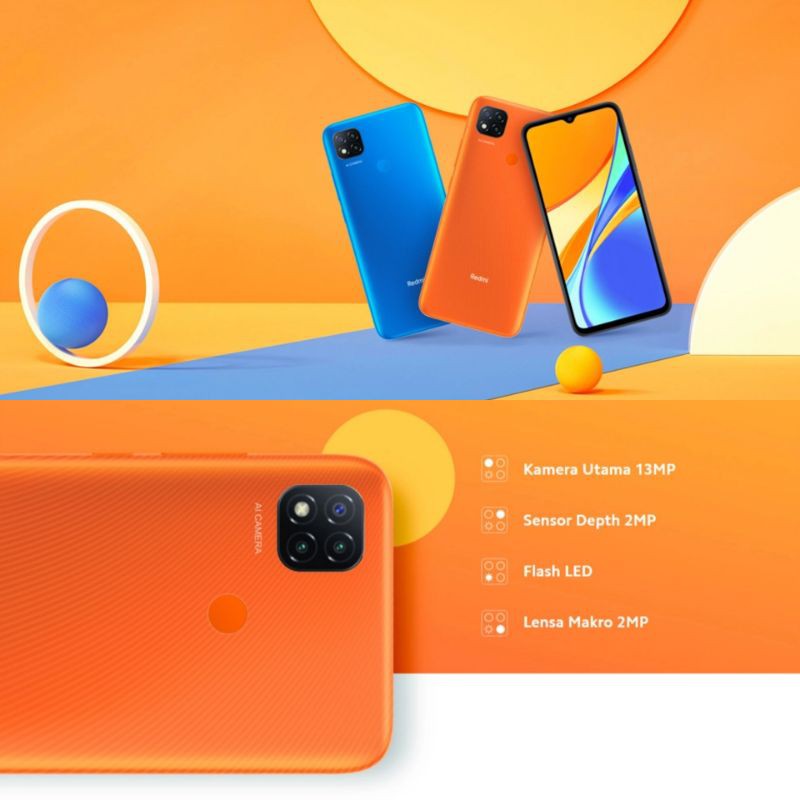 Xiaomi Redmi 9c 4/64 Garansi Resmi Indonesia TAM RAM 4GB 64GB 4 GB 3GB 32GB