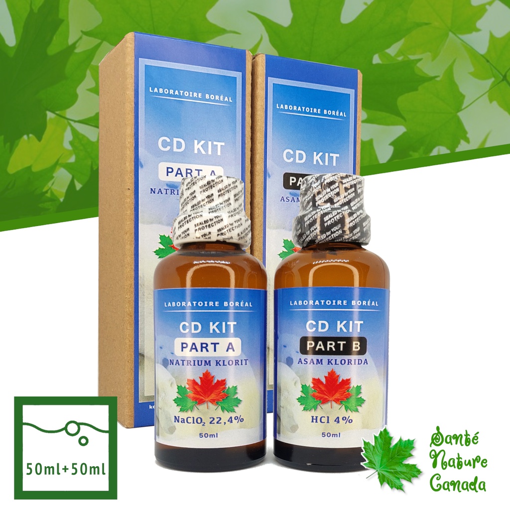 MMS + Activator - Chlorine Dioxide Kit - ClO2 - 50ml + 50ml