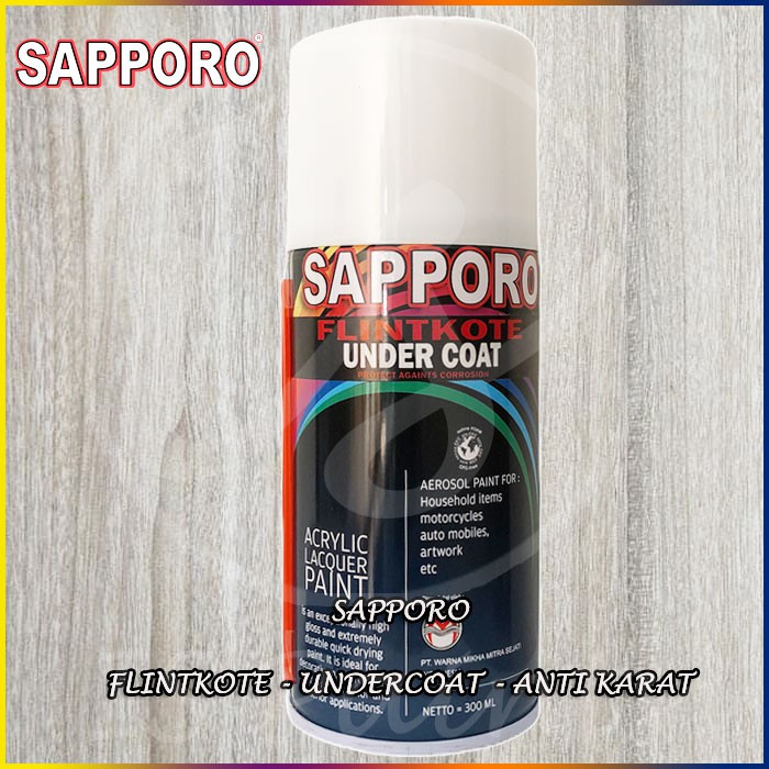 Cat Aerosol Sapporo Flintkote Undercoat Anti Karat @ 300 cc Cat Spray