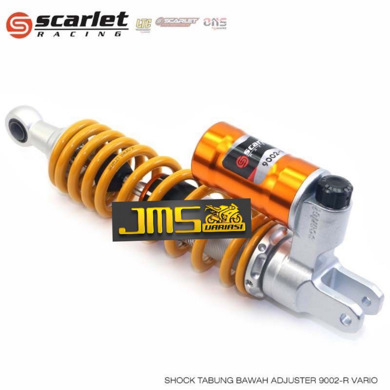 shock scarlet original tabung bawah klik fungsi ukuran 305/325 mio beat vario110/125/150 scoopy genio lexi freego soul gt xeon rc/gt