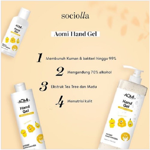 ⭐ BAGUS ⭐ AOMI HAND SANITIZER GEL 50ml | Hs Korea Alcohol 70%