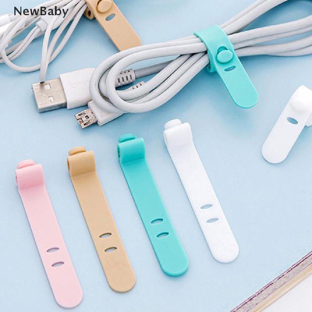 Newbaby 32PCS Klip Pengikat Kabel Data Bahan Silikon