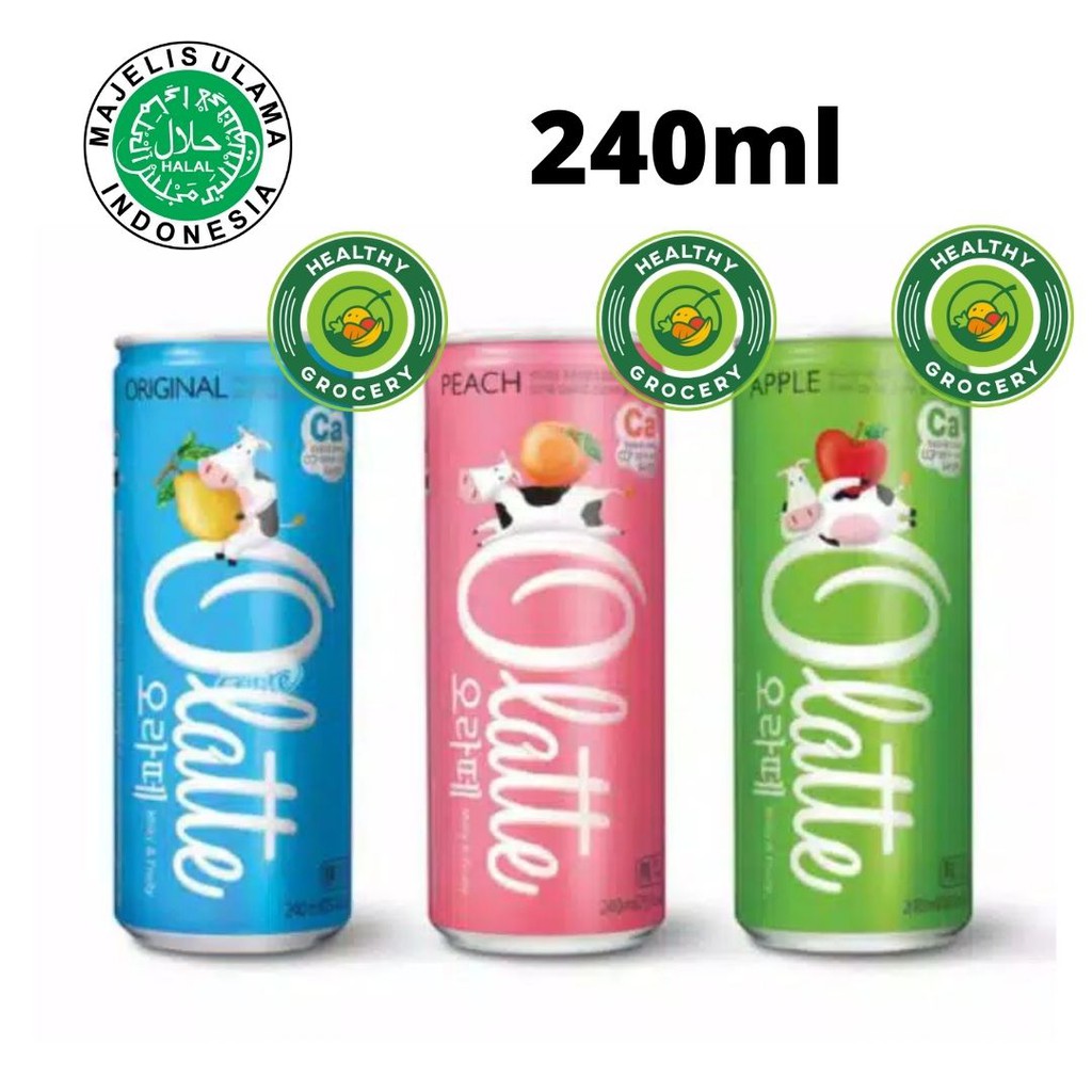 

Olatte Apple / Peach / Pear 240ml Minuman Rasa Susu Dan Apel / Persik / Pir