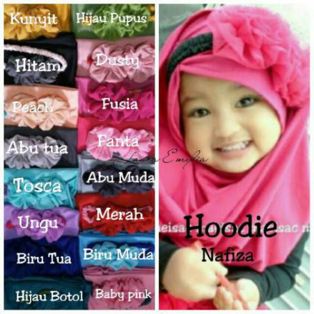 JILBAB ANAK HOODIE NAFIZA /ECER HARGA GROSIR/ TERMURAH