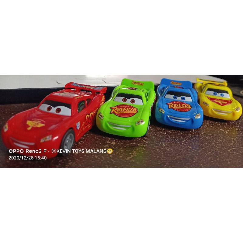 MD 3675 mainan mobil cars lightning mcqueen PULL BACK harga satuan / mainan mobil super racing NEW