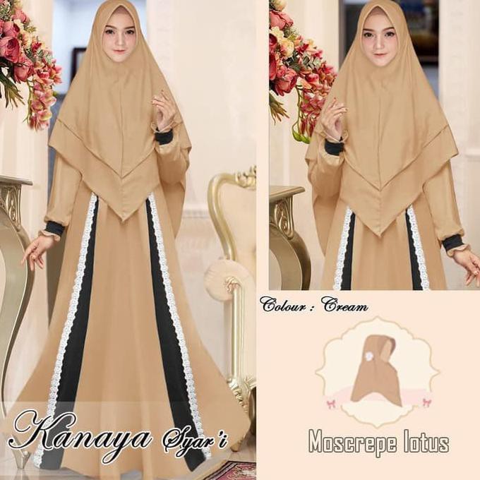 GAMIS KANAYA GAMIS TANGAN PANJANG GAMIS SYARI