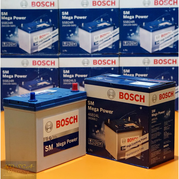 Aki Bosch Ns60l 46b24l Maintenance Free Shopee Indonesia