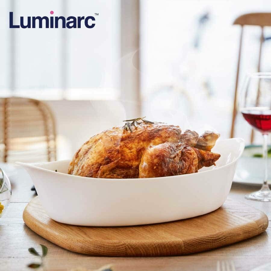 LUMINARC Carine Oval Dish / Mangkok Oven/Panggang (Up to 250c)