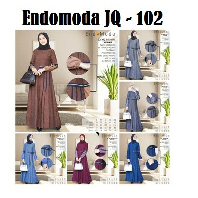 Gamis Endomoda JQ -102 / Dress Wanita Muslimah JQ - 102