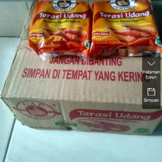 

Terasi udang cap jempol