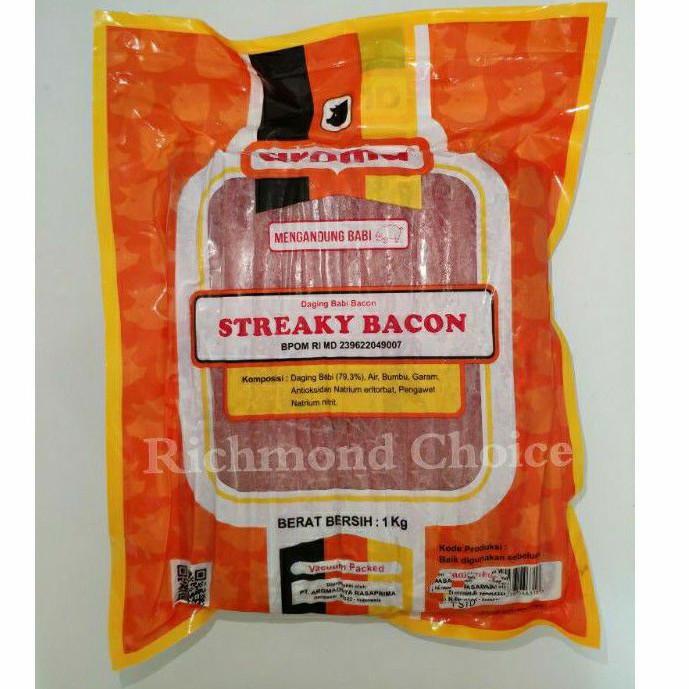 STREAKY BACON AROMA 1 KG / BACON BABI