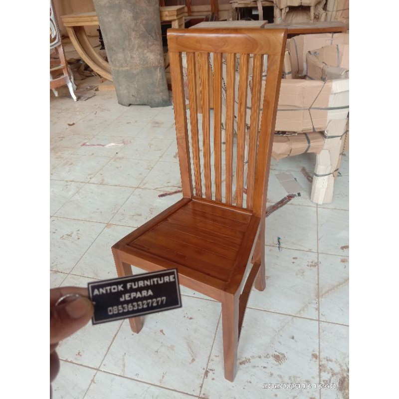 kursi makan jati minimalis mebel Jepara/kursi makan balero