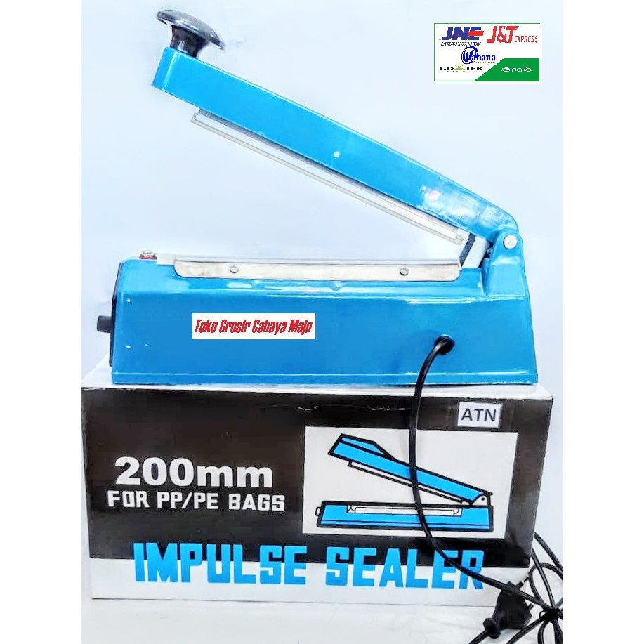 Impulse Sealer Alat Press Pres Plastik Las Plastik 20cm 20 cm ATN F-200