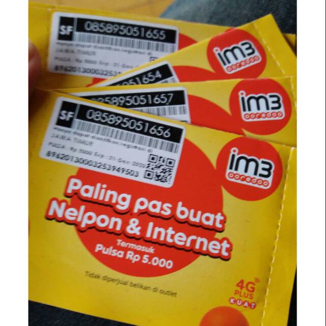 Kartu Perdana Internet Kuota Unlimited You Tube 3gb 7gb ...