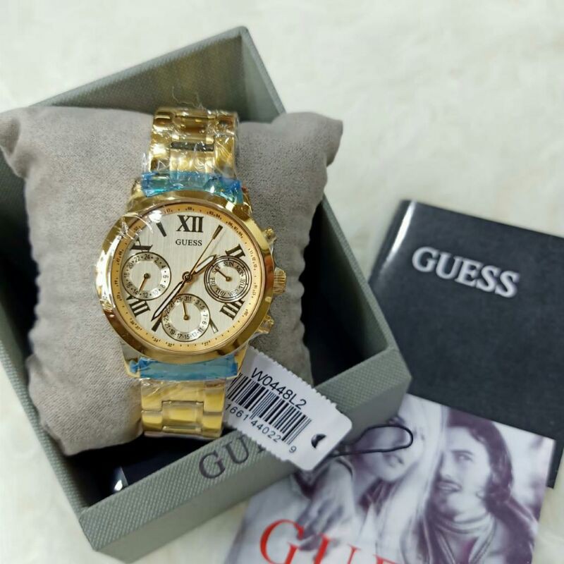 Guess Chronograph Original Jam Tangan Wanita W-0448L Garansi 1 Tahun