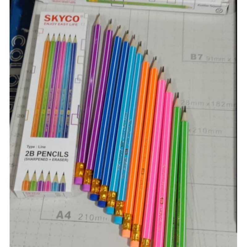 

Pencil/pensil 2b skyco per pack