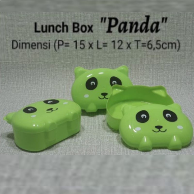 Tempat Makan Misting Box Panda Hijau Murah Tempat Bekal Makan Panda Murah