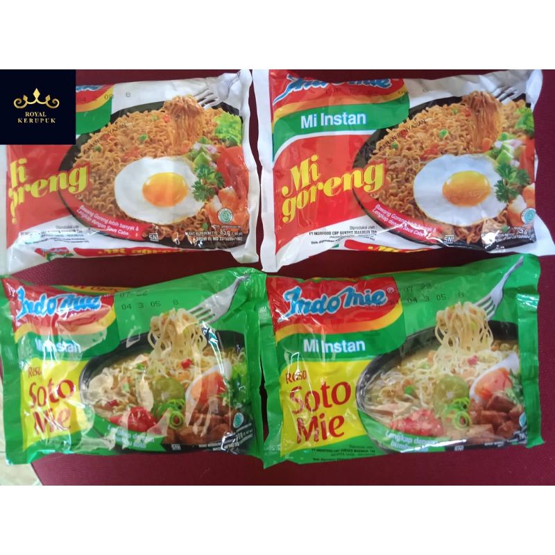 

Indomie goreng dan soto/5 pcs