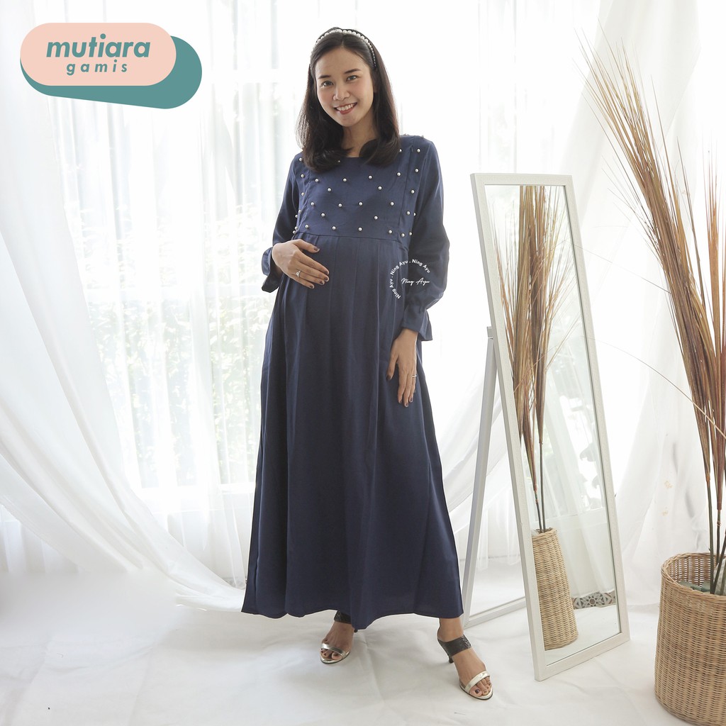 Gamis Wanita Hamil Menyusui Muslim Mutiara Dada Mutthya Gamis Wanita Hamil Menyusui Muslim Mutiara Dada Mutthya