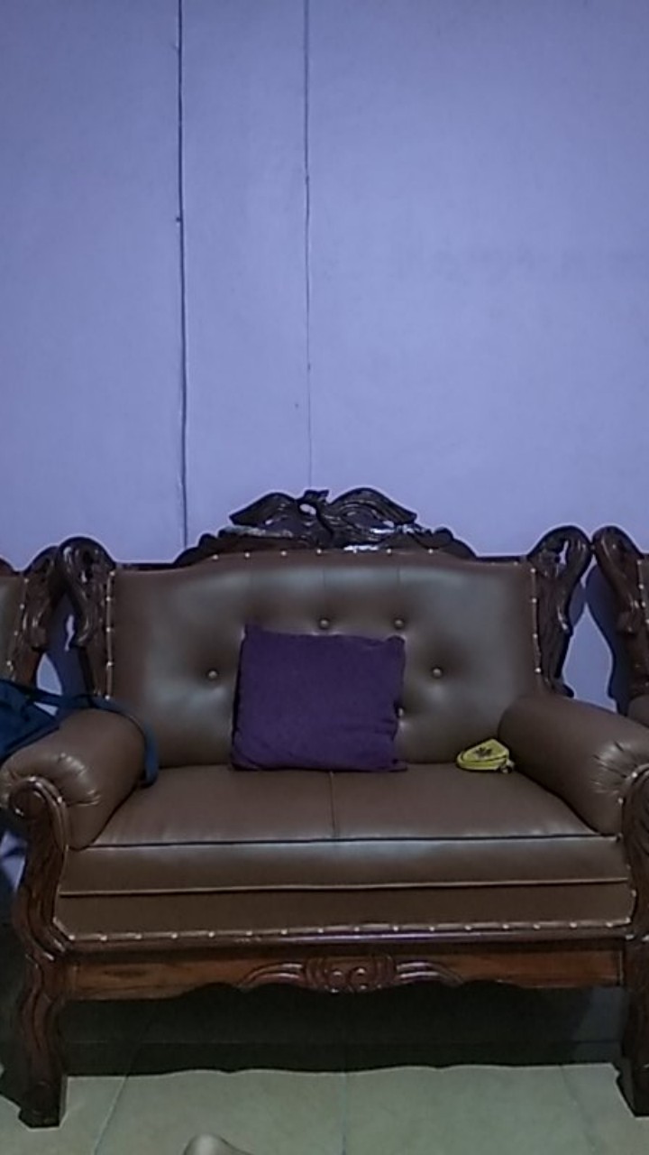 Kursi Sofa / Kursi Tamu Grandong Coklat 1 Set