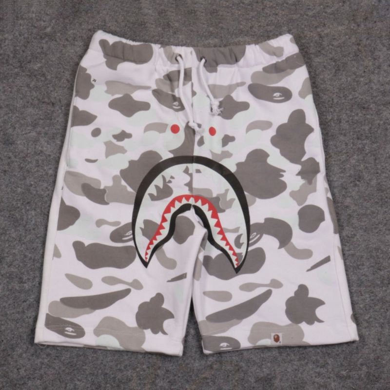 SHORT PANTS CELANA PENDEK BAPE CAMO HITAM &amp; PUTIH FULLPRINT PREMIUM QUALITY