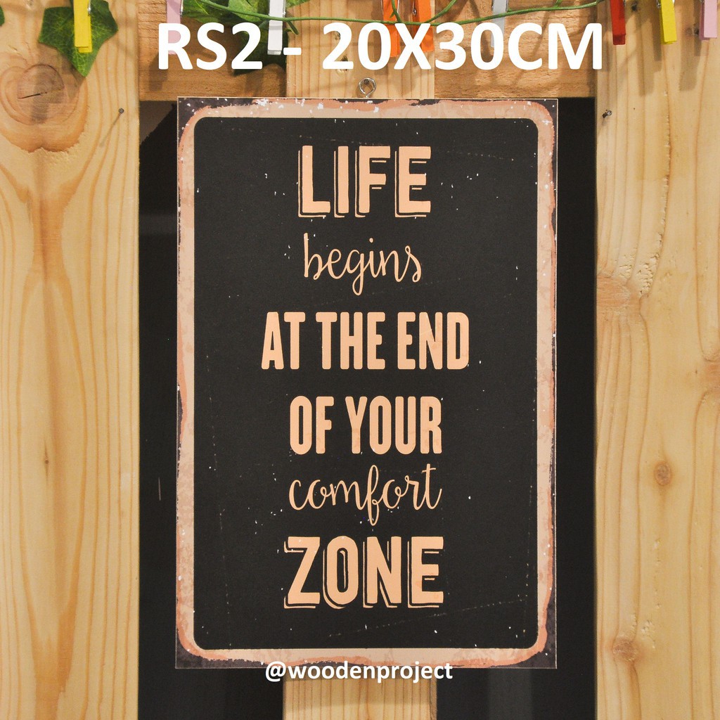 Zelamart Pajangan dinding rumah wallpaper quotes - RS2