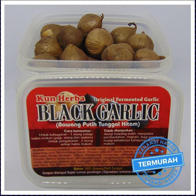 

Terbaru Black Garlic Tunggal 250 Gram - Bawang Putih Hitam Tunggal/Lanang Garansi