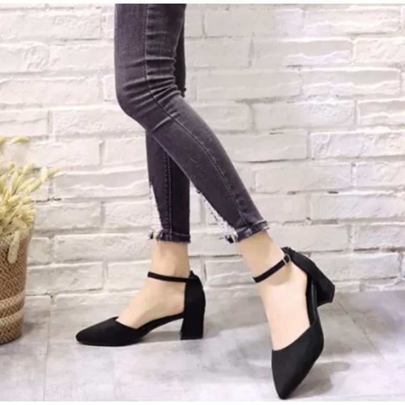 ZUFAR - CAMIDYA CHUNKY HEELS/Heels Sepatu Wanita /Sepatu Kerja Wanita/FORMAL BLOCK HEELS/HEELS CANTIK