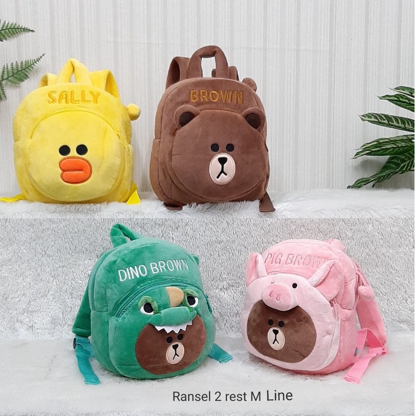 Tas Ransel Anak Bebek Conny Kelinci Brown Sally 2Rest Size 25cm/Backpack Anak/Tas Sekolah