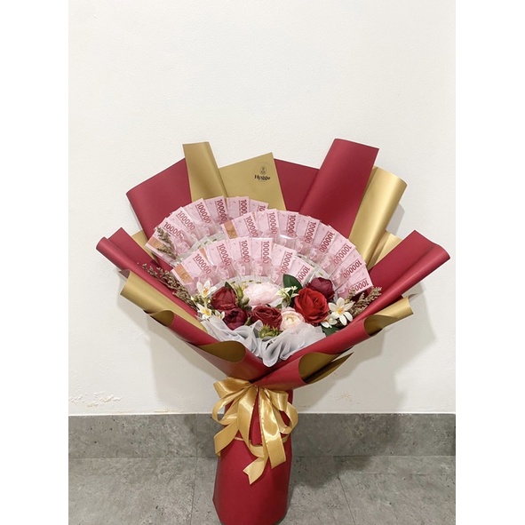 Money Bouquet Kipas / Bouquet Uang Asli / Buket Uang