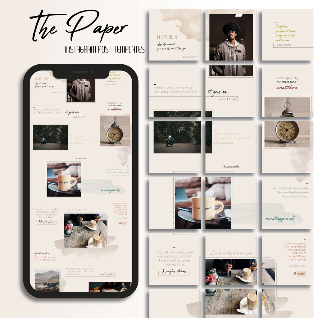

Instagram Post Templates - The Paper