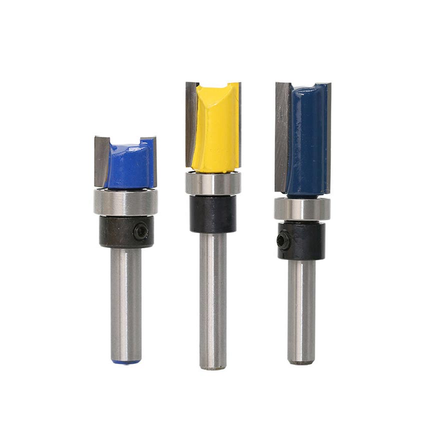 3PCS/SET Mata Profil Router Kayu 1/4 Flush Trimmer Bits Premium Terbaik Berkualitas Awet Terbaru