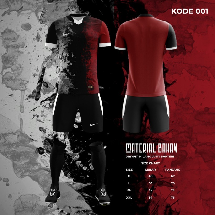 STELAN FUTSAL Printing Jersey Futsal Jersey Bola CUSTOM Nama Suka Suka