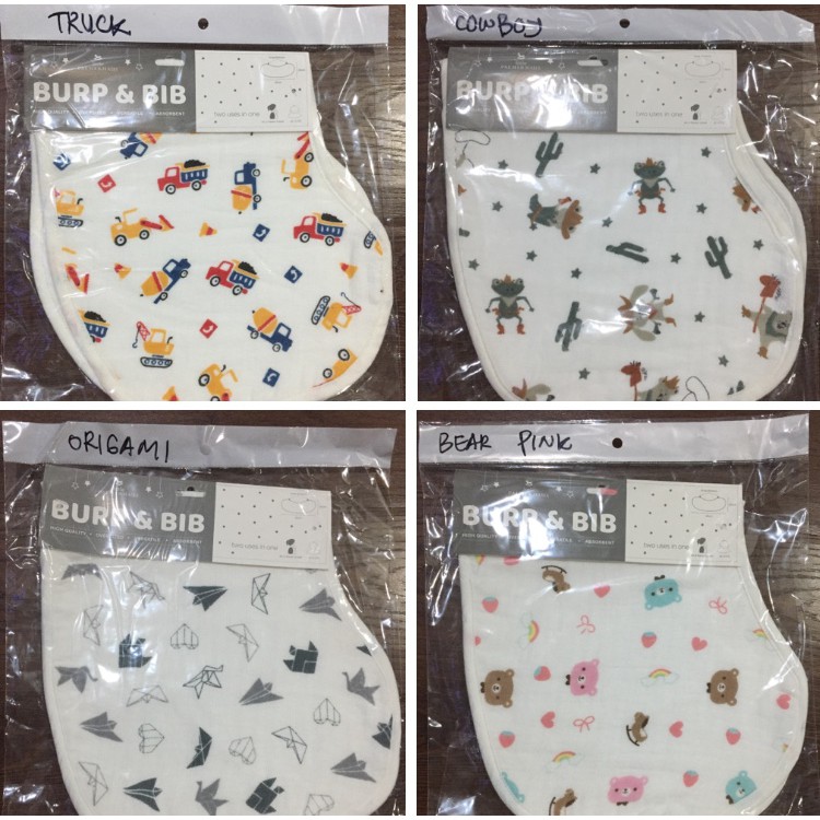 Tatakan Pundak dan slabber bayi Little Palmerhaus 2in1 Tatakan Pundak dan slabber bayi Little Palmerhaus 2in1
