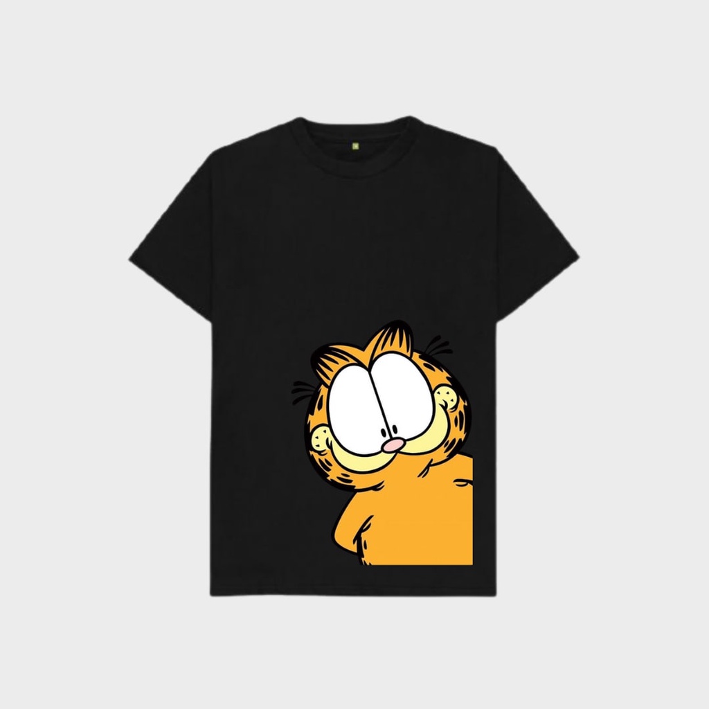Clothing May - Kaos Garfield Kaos Koas Dewasa Anak Karater Distro Kekinin T Shirt Tshirt T-Shirt Premium Murah Unisex Wanita Perempuan Pria Laki-Laki Cowok Cewek Bahan Cotton Combed 30S Katun Kombed Sablon Dtf Murah Premium Oversize Kaus Oblong