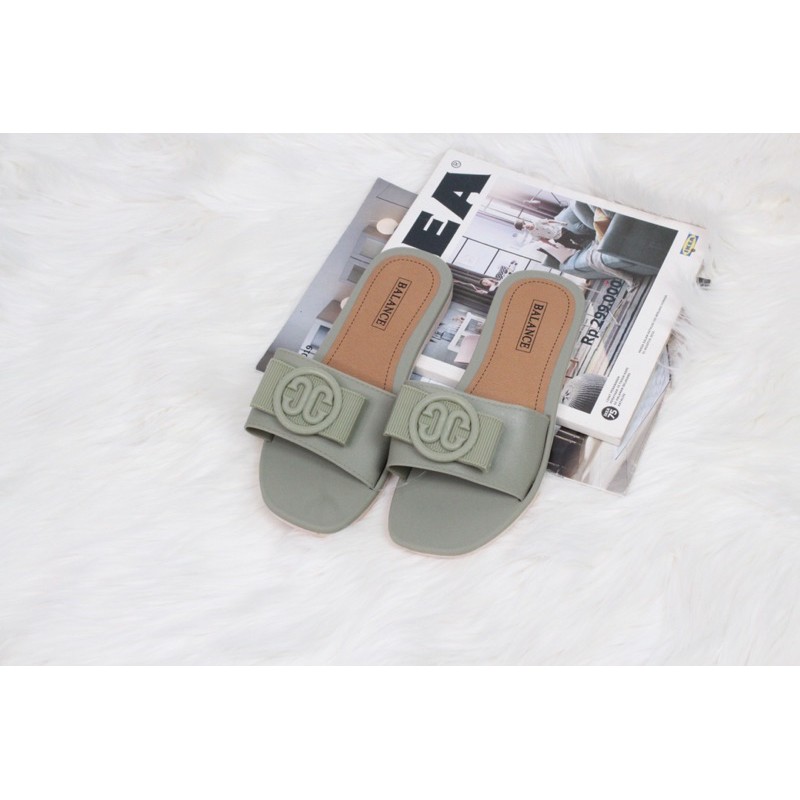 (CC - 1176) SANDAL SLOP WANITA IMPOR NYAMAN DIPAKAI