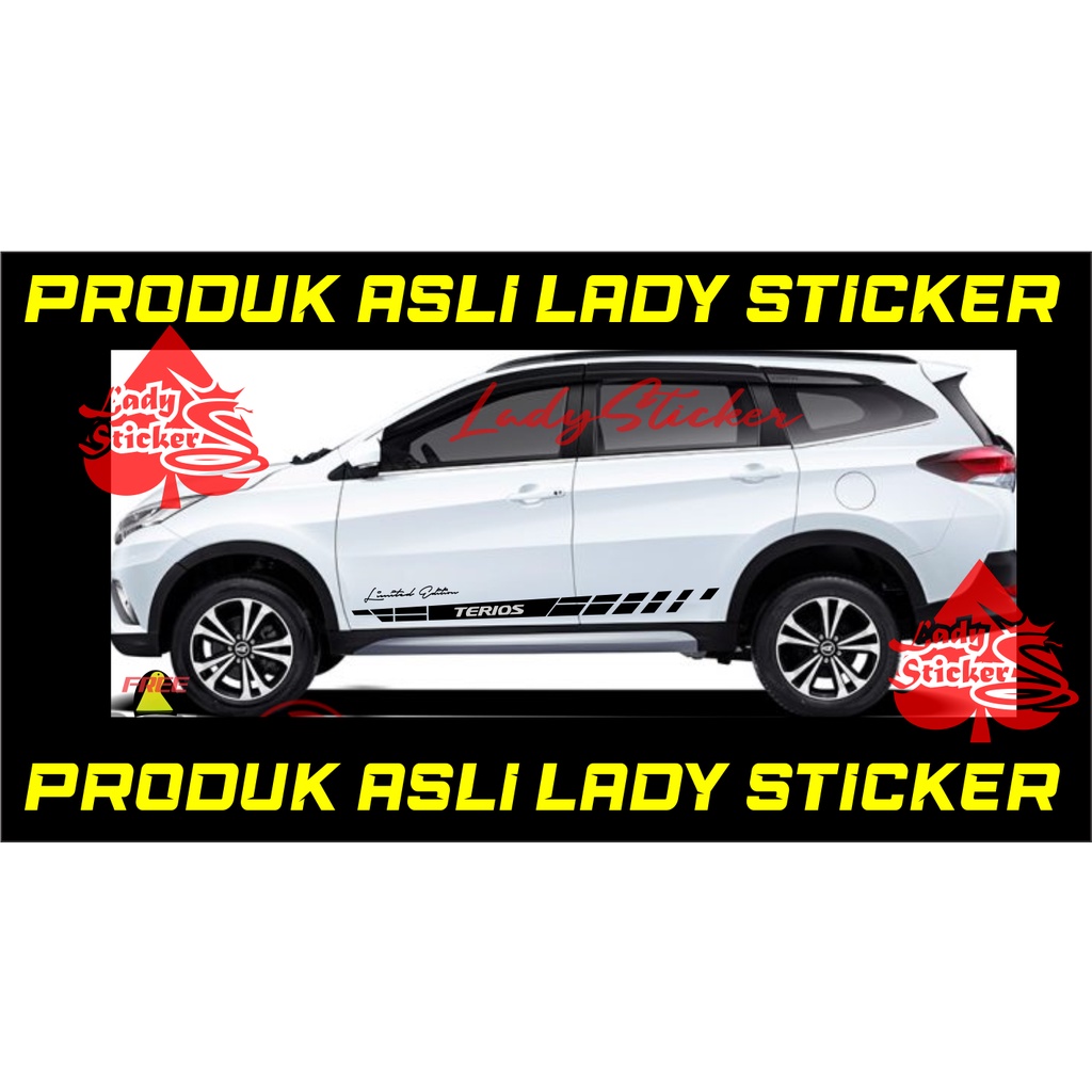 STICKER STIKER MOBIL TERIOS STICKER LIST MOBIL DAIHATSU ALL NEW TERIOS TERIOS KONDE