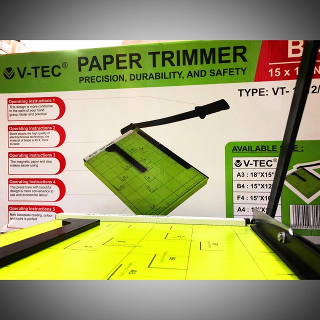 

Paper Trimmer / Pemotong Kertas ukuran B4 (lebih besar dari F4)
