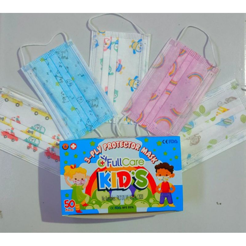 MASKER ANAK 3PLY KARAKTER LUCUMASKER ANAK TERMURAH (1dos=50pcs)