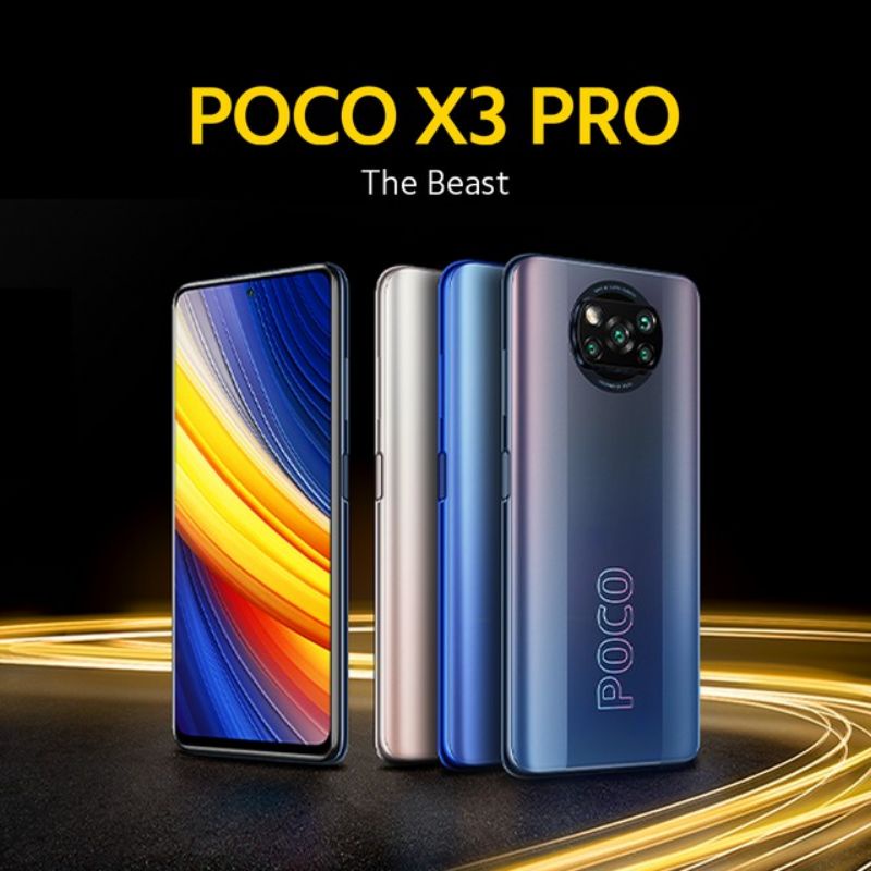 HP XIAOMI POCO X3 PRO NFC 6/64 8/128 X3PRO POCOX3PRO 6/128 8/256 RAM 6GB 8GB GARANSI RESMI NEW ORIGI