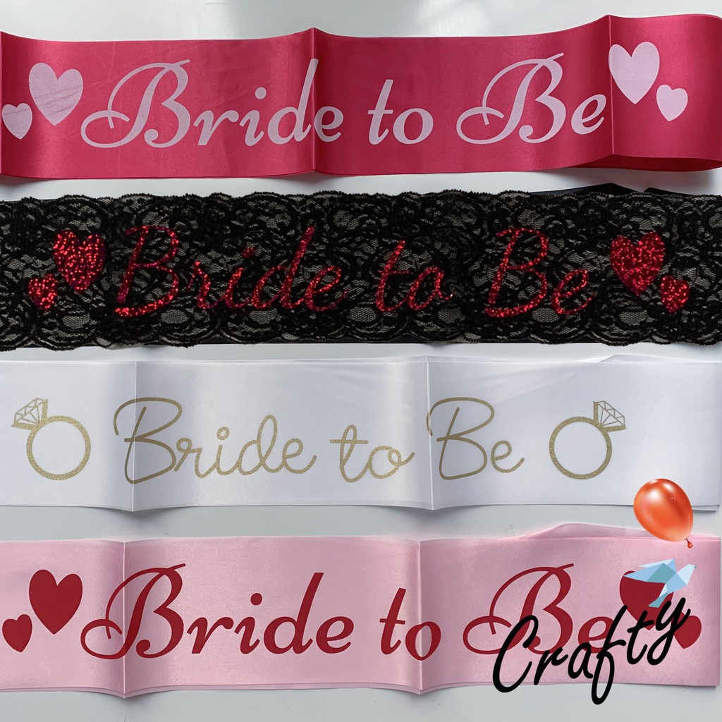 Jual Bridal Shower SELEMPANG Bride Sash | Shopee Indonesia