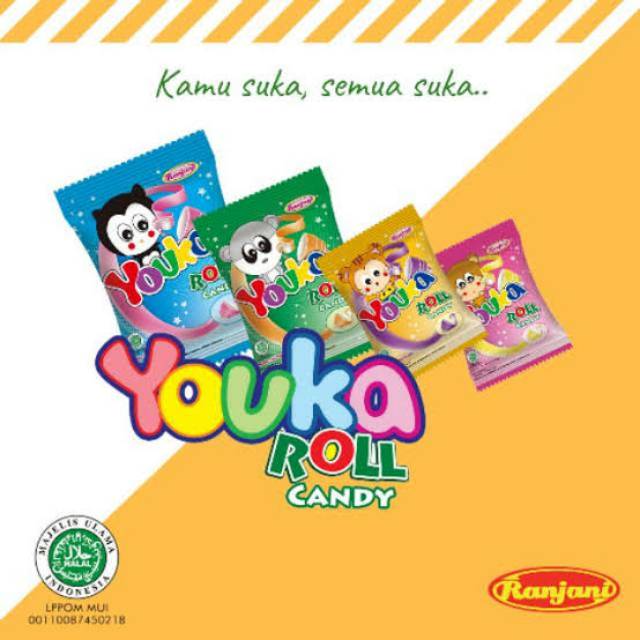 Permen gulung Youka Roll pack isi 20 pcs