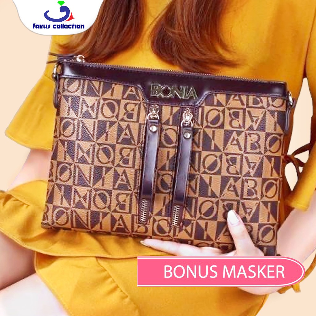 Clutch Wanita Bonia GT I Tas Selempang Super Premium I Sling Bag Import