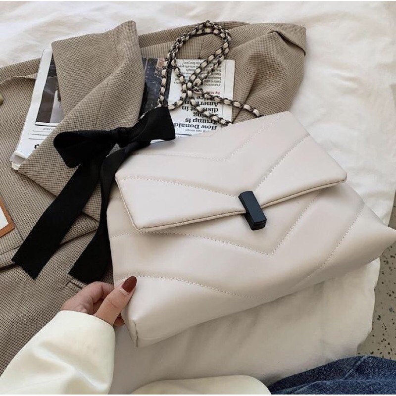 SG1785 Syafniegalery tas kulit tali rantai import wanita tas selempang 1439 3164 7546