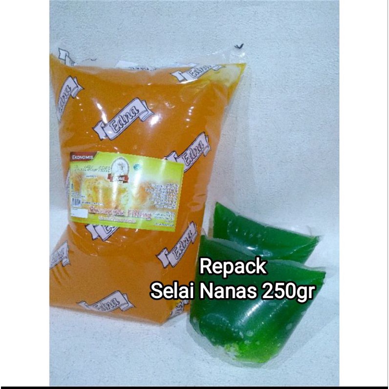 SELAI EDNA Premium ISIAN FILLING 250gr / TOPPING Olesan Halus Jelly Blueberry Strawberry Nanas Melon 250 gr