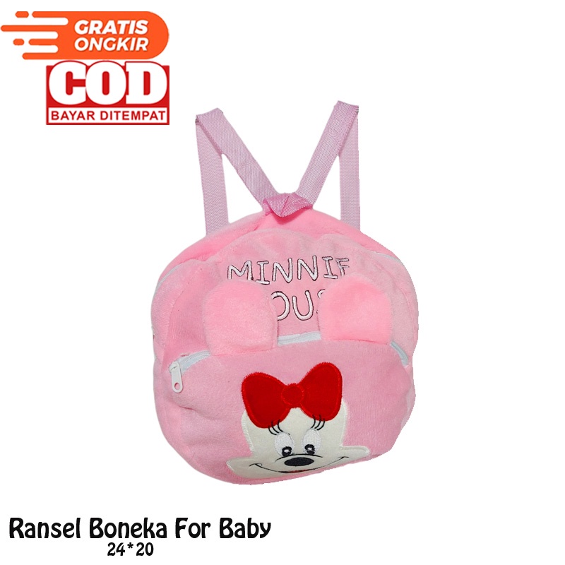 BONEKA BTS TAS RANGSEL / Tas Ransel Anak TK / PAUD / Tas Boneka BTS Karakter BT21 Balita